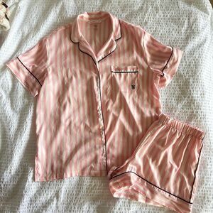 Victoria Secret Striped Pajama Set